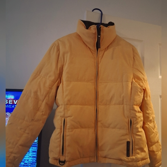 weather tec Jackets & Blazers - Weather Tech Yellow Puffer Jacket
